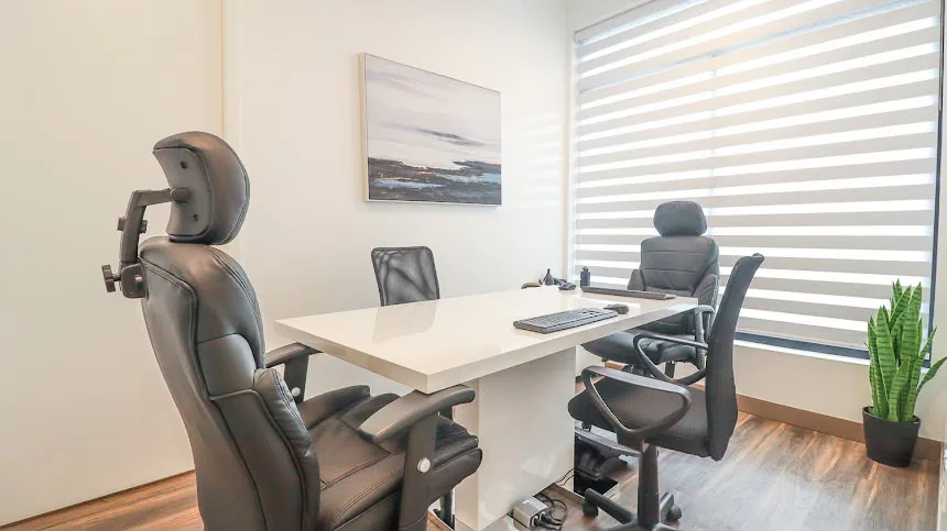 Private consultation room at Winnipeg North Dental