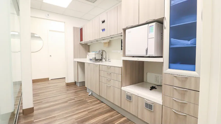 Clean sterilization area at Winnipeg North Dental